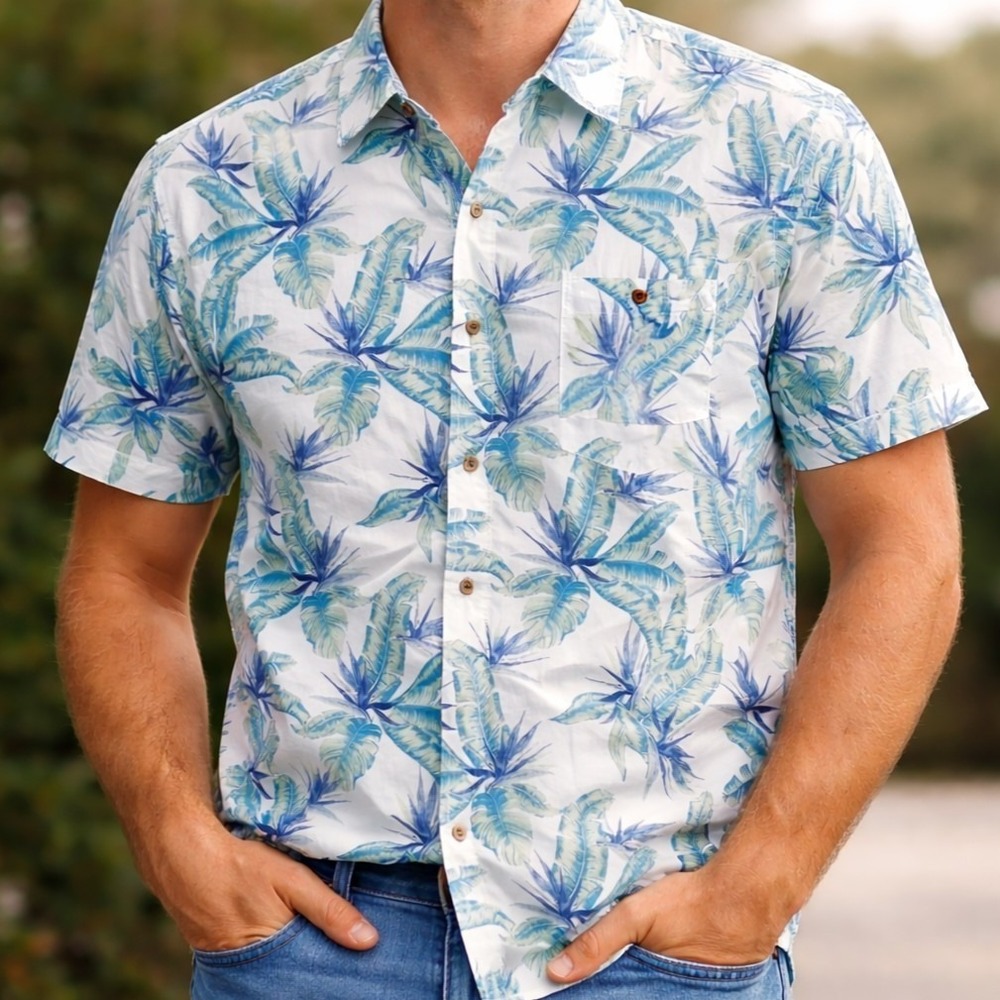 NEW Havana Jim Floral Print‎ Shirt Size Medium #0743
